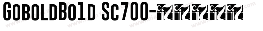 GoboldBo1d Sc700字体转换